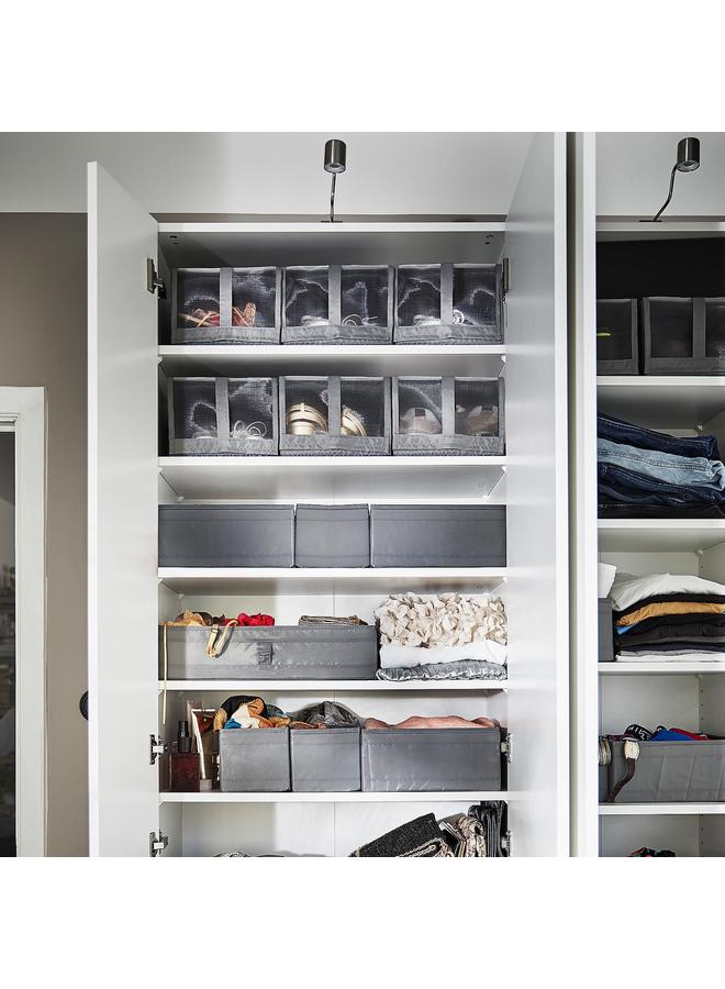 زبون صندوق أحذية، رمادي غامق، 22x34x16 سم - Image 4