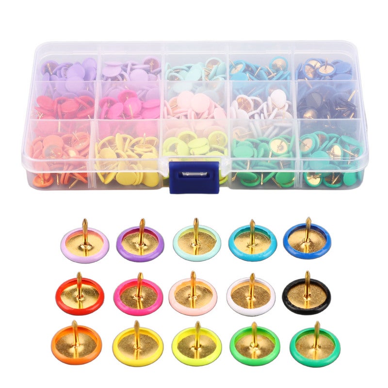 Push Pins: +，，，、、、，、、。

，：

Push Pins: Plastic Round Tip + Incisive Steel Tip, Durable Plastic & Steel Wire Material, Clear Storage Box for Home, Office, Classroom, Dorm, Cork Board, Bulletin Board

， - Image 4