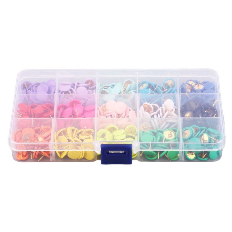 Push Pins: +，，，、、、，、、。

，：

Push Pins: Plastic Round Tip + Incisive Steel Tip, Durable Plastic & Steel Wire Material, Clear Storage Box for Home, Office, Classroom, Dorm, Cork Board, Bulletin Board

， - Image 5