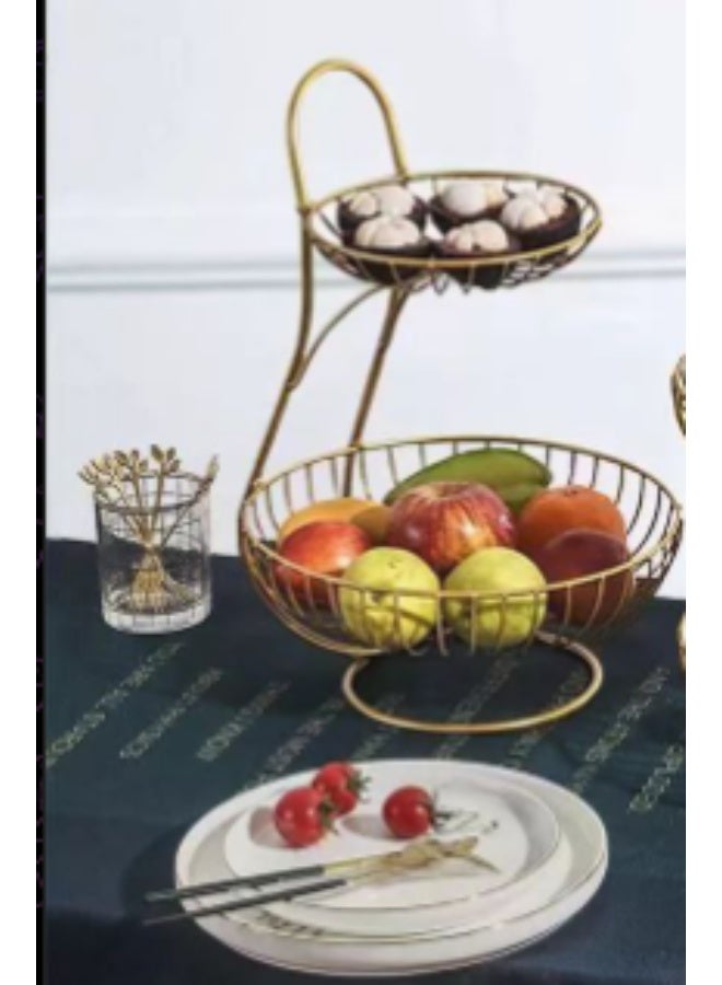 2-Tier Metal Fruit Stand