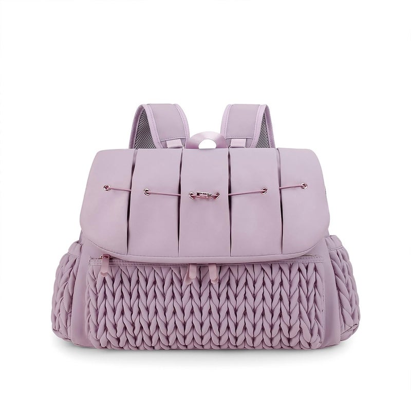 SONARIN Convertible Diaper Bag Backpack Waterproof Nappy Changing Bag Travel Mummy Bag with Changing Pad Shoulder StrapPurple - Image 2
