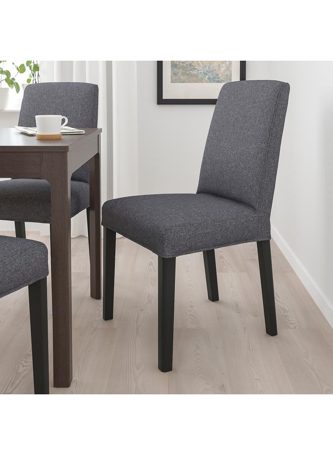 Zaboon Chair, black/Gunnared medium grey - Image 4