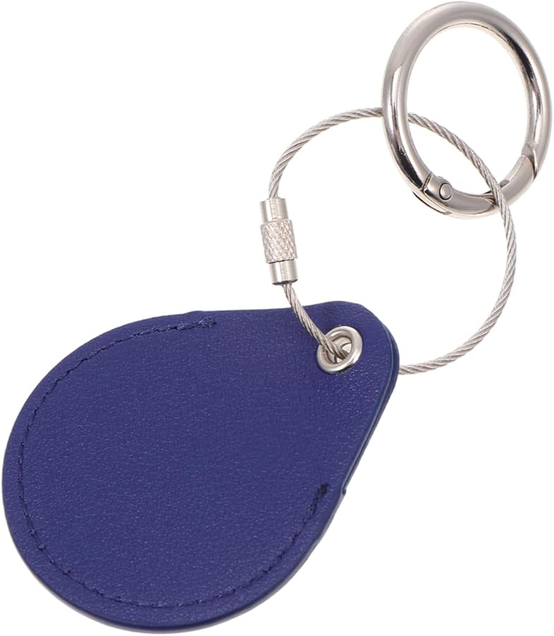 غطاء مفتاح جلد على شكل قطرة ماء خفيف الوزن مقاوم للصدمات والخدوش مع متتبع - Image 1