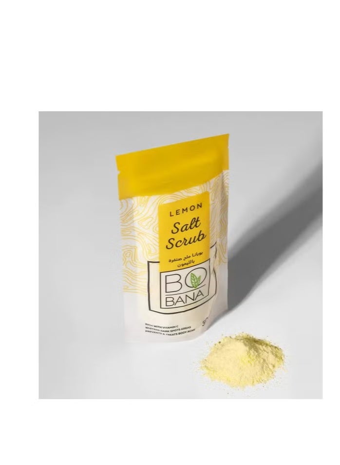 BOBANA Premium Lemon Salt Body Scrub (300ml) - For Silky Smooth Skin  - Image 2