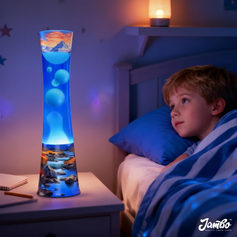 JAMBO 15.5" River Oasis Lamp, Beautiful Lamp for Living Room Office Bedroom Kitchen, Night Light Nightlight for Adults, Teens and Kids, Relaxing Liquid Motion Light, Mood Light, Home Decor - Image 4