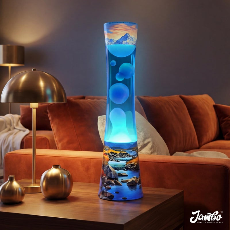 JAMBO 15.5" River Oasis Lamp, Beautiful Lamp for Living Room Office Bedroom Kitchen, Night Light Nightlight for Adults, Teens and Kids, Relaxing Liquid Motion Light, Mood Light, Home Decor - Image 5