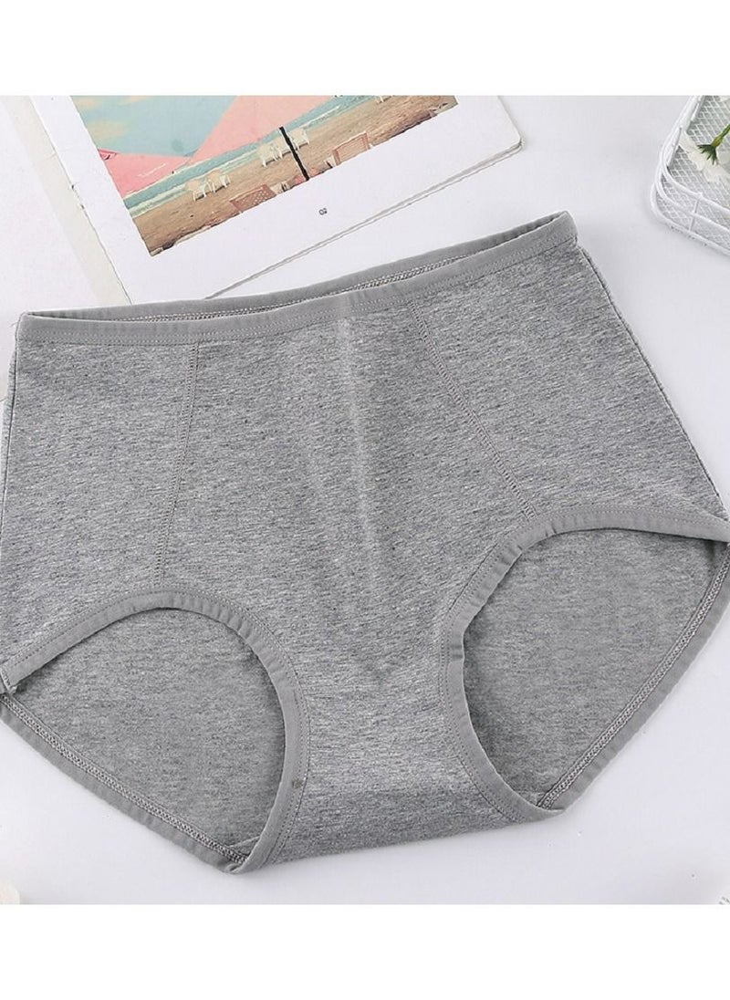 Loquat Women's Breathable Oversize High Waist Solid Color Briefs  - Image 1