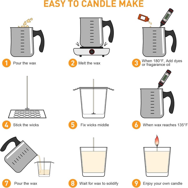 KANDARPURIA KANDARPURIA Transparent Gel Wax for Candle Making Wax Used as a Container Candle Gelwax Tealight and Decorative Candle Making DIY Use As a Container Gel Wax Making Designer Candles DIY 2 Kilograms  - Image 3