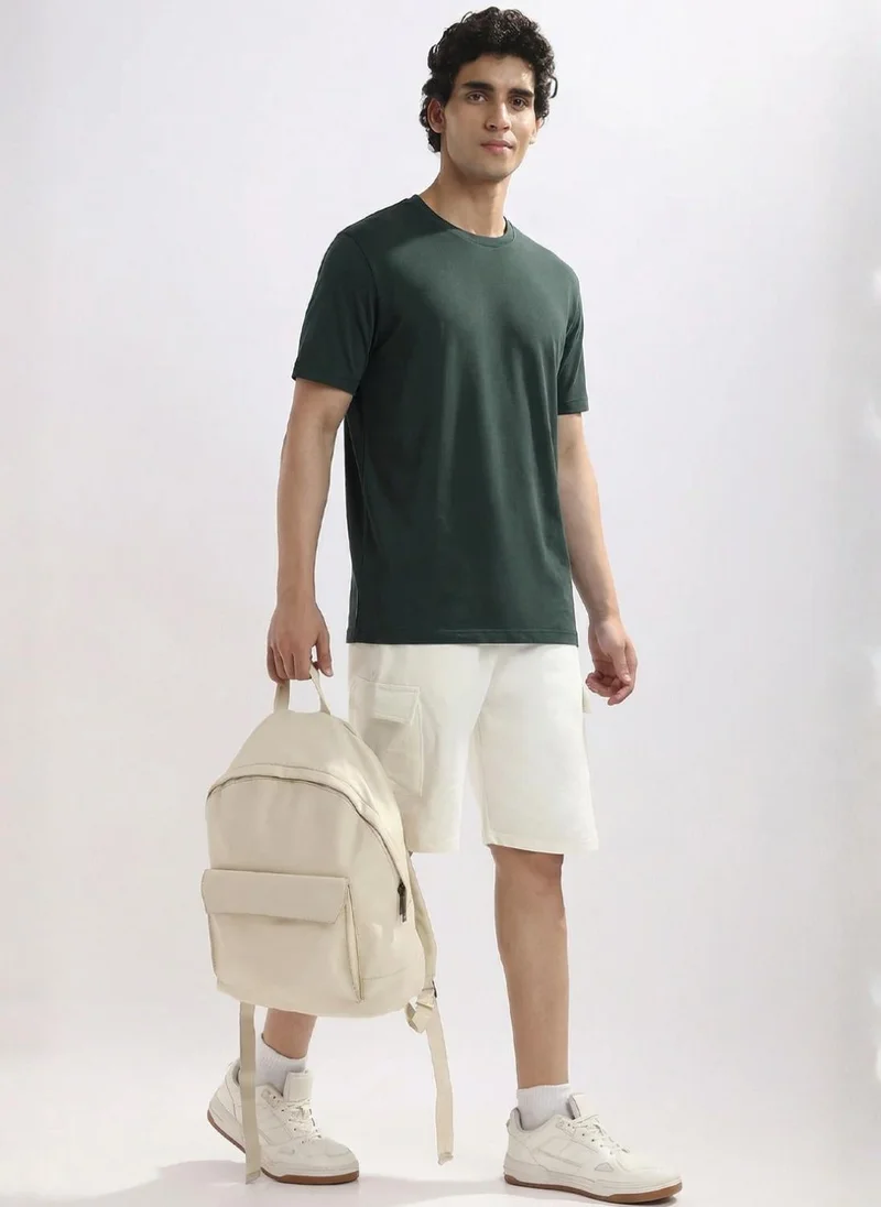 NOBERO Deep Forest Nobero Travel Supima T-Shirt | Men’s T-Shirt | Regular Fit | 95% Supima Cotton 5% Lycra (200 GSM) | UPF 50+ + Anti-Odor Anti-Microbial | Wrinkle-Resistant Travelwear Essential | Available in 8 Colours for Men | Best Price UAE
