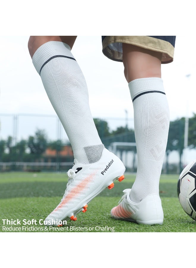جناح السماء جوارب كرة القدم للرجال (1/2/3/4 زوج) وسادة رياضية، قابلة للتنفس، مريحة، مضادة للانزلاق، حماية من الوسادة، امتصاص العرق، جوارب رياضية للأطفال والشباب والبالغين - Image 4