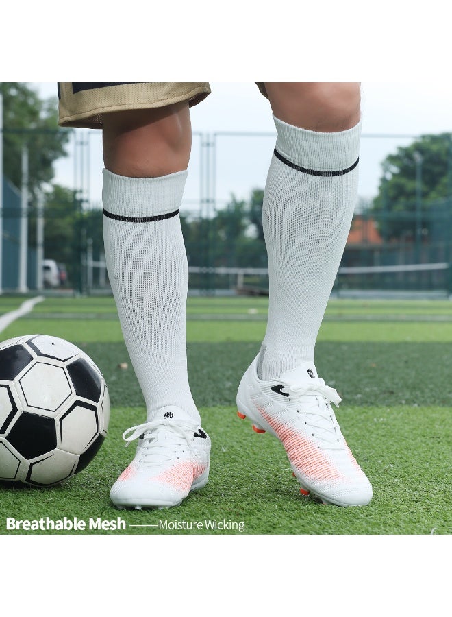 جناح السماء جوارب كرة القدم للرجال (1/2/3/4 زوج) وسادة رياضية، قابلة للتنفس، مريحة، مضادة للانزلاق، حماية من الوسادة، امتصاص العرق، جوارب رياضية للأطفال والشباب والبالغين - Image 3