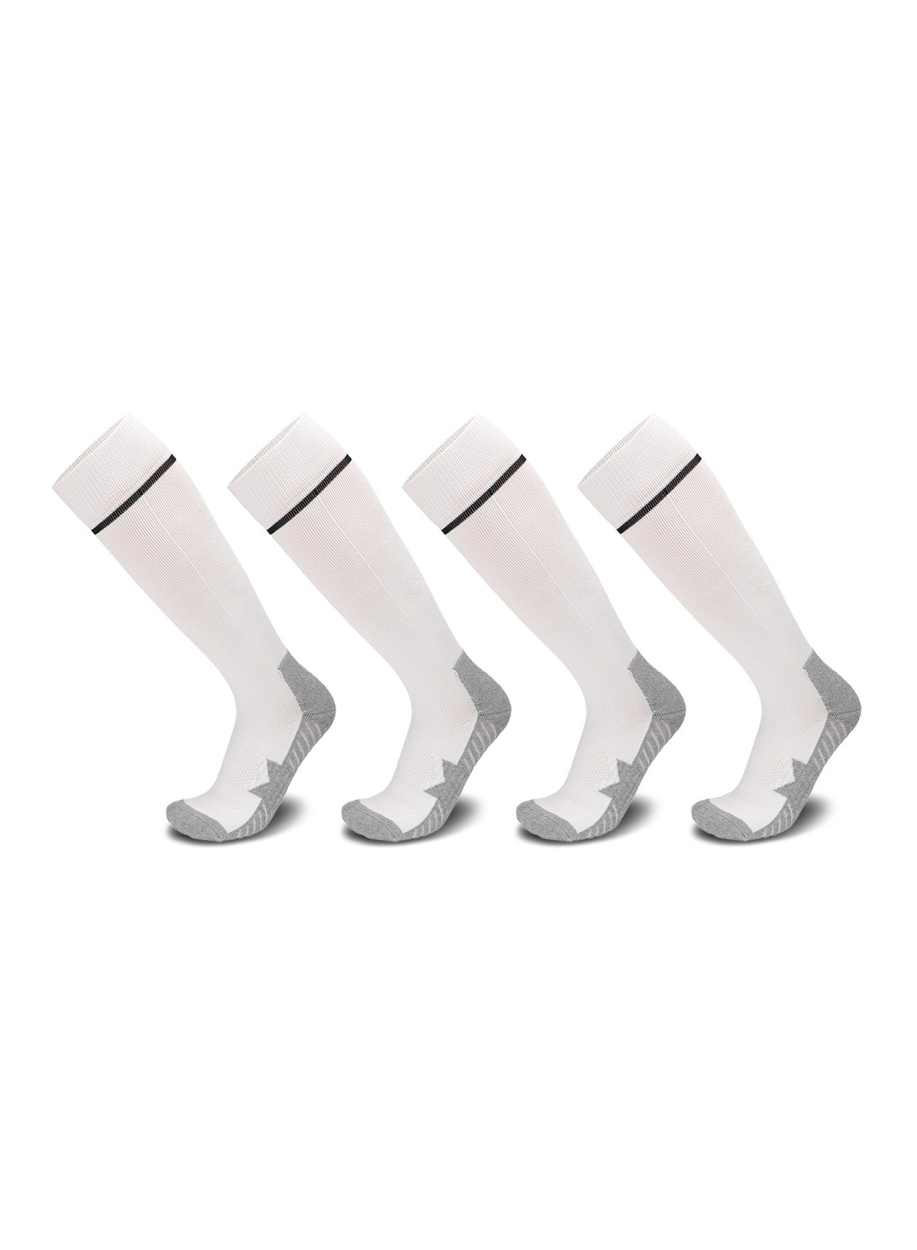 Men's Soccer Socks (1/2/3/4 Pair) Sport Cushion Athletic breathable, comfortable, anti slip, cushion protect, sweat absorption Socks for Kids Youth Adult Sports Accessory