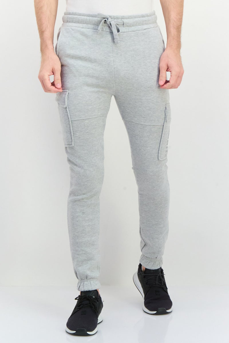 CROSSHATCH Men Sportswear Fit Outdoor Sweatpants, Heather Grey  - Image 1