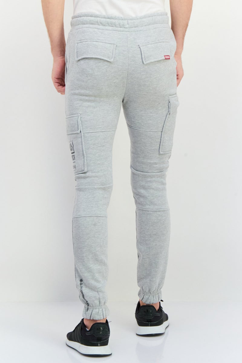 CROSSHATCH Men Sportswear Fit Outdoor Sweatpants, Heather Grey  - Image 4