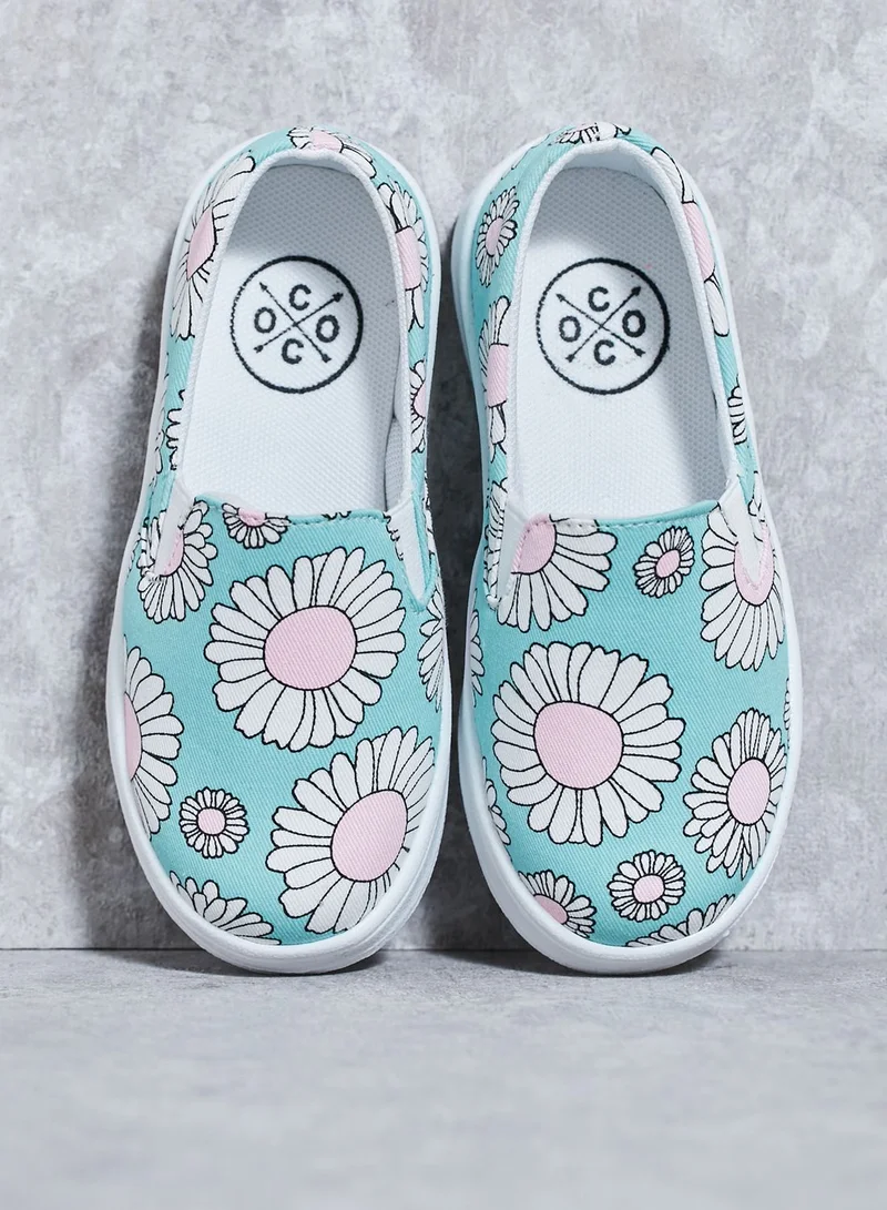Coco Printed Slip Ons