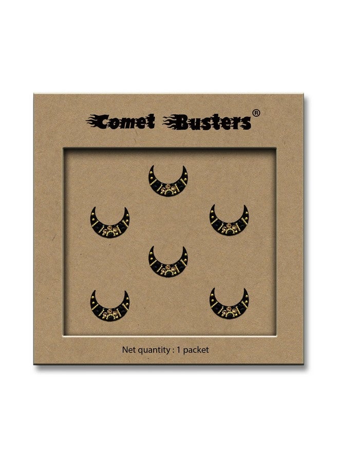 Comet Busters Handcrafted Fancy Black Moon Bindis (Bv2205) - Image 3