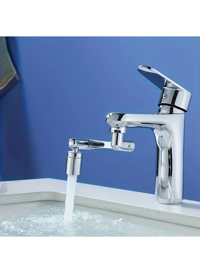 Stainless Steel Swivel Faucet 1440 Degree Rotating Splash Proof Design With Installation Tools - Image 5