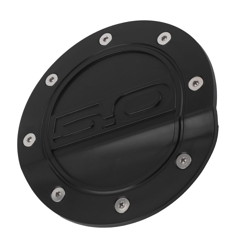 Fuel Door Cover Gas Tank Cap Lid Black Fit for Ford Mustang All Model 2015‑2021 - Image 3