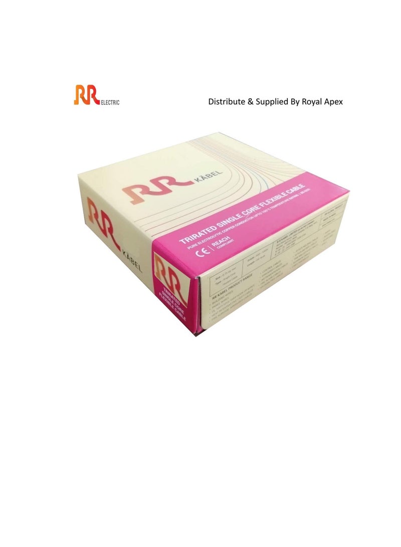 RR Multi Strand Pure Copper Single Core Flexible Cables Trirated Electrolytic Conductor up to 105C Fire Resist Electric Panel Wire BS6231 ISO9001 CE Compliant 100Y 90m Roll 1mm Yellow Green - Image 3