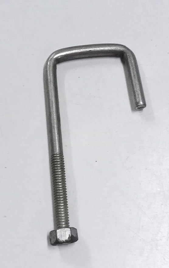 NADEEMS World 8mm Threaded J Hooks L Type Height 110mm Pack of 6 - Image 2