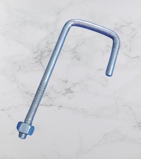 NADEEMS World 8mm Threaded J Hooks L Type Height 110mm Pack of 6 - Image 4