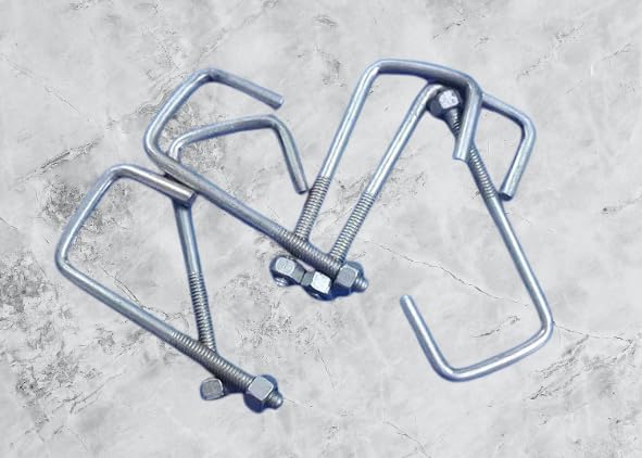 NADEEMS World 8mm Threaded J Hooks L Type Height 110mm Pack of 6 - Image 3