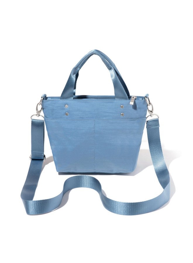 Baggallini Mini Carryall Tote Bag - Women's Crossbody Handbags with Top Handles - Small Tote Bag Cross Body Purse - Image 2