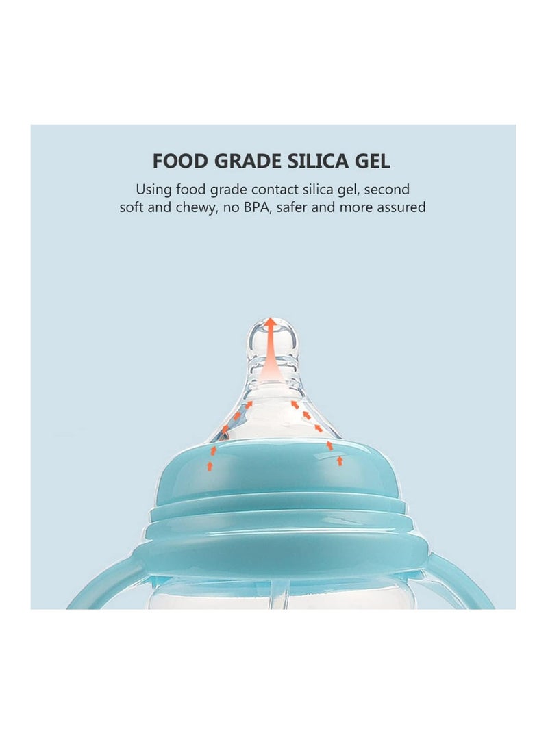 Baby Feeding Bottle PP 330ml with Extra Soft Nipple and Handle - Assorted Color