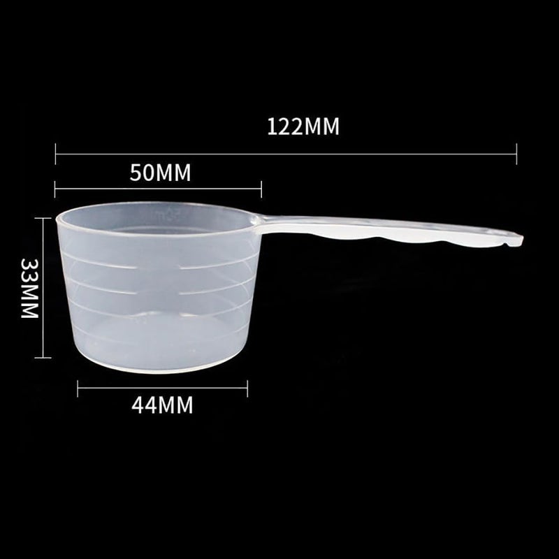 ccHuDE 6 Pcs 50 ml Plastic Measuring Spoons Milk Powder Scoops Coffee Scale Teaspoons Lab Measuring Scoops for Pet Food - Image 3