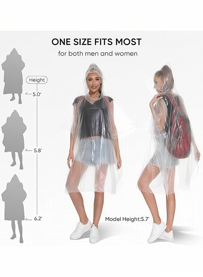 هابي دي أمطار ربيعية للتخلص منها للبالغين، بطانية مطر للطوارئ للتخييم والمشي والسفر - Image 4