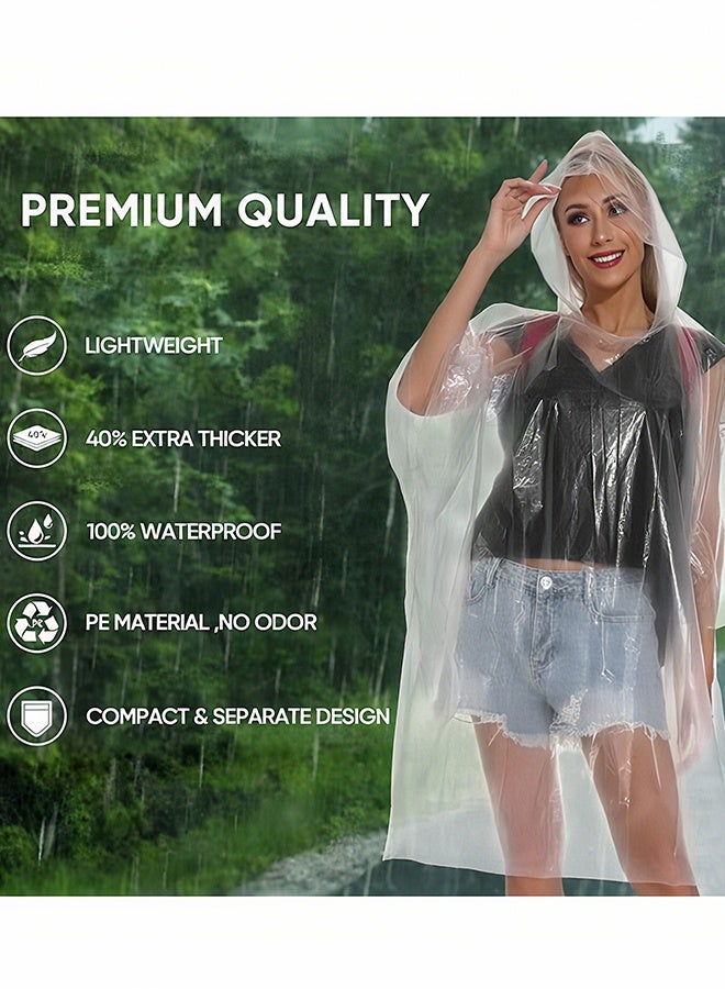 هابي دي أمطار ربيعية للتخلص منها للبالغين، بطانية مطر للطوارئ للتخييم والمشي والسفر - Image 2