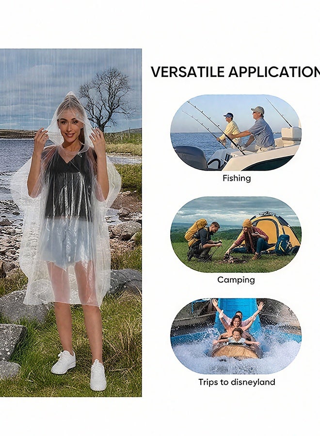 هابي دي أمطار ربيعية للتخلص منها للبالغين، بطانية مطر للطوارئ للتخييم والمشي والسفر - Image 3