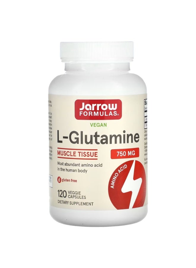 jarrow formulas L-Glutamine 750 mg 120 Veggie Capsules