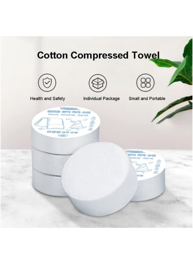 GGEROU 5 Pack Disposable Cotton Bath Towels,Compressed Towel,Portable Towels,Reusable Towels,for Hotel Camping Mountaineering Sports Hiking Beach Swimming Vacation,70x140cm  - Image 3