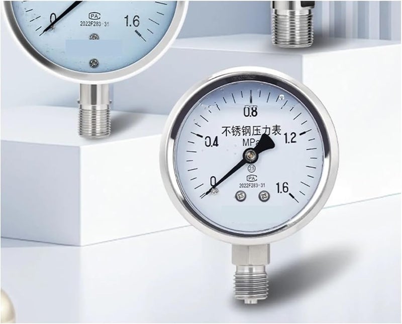 مقياس البخار ذو الضغط السالب بالتفريغ الشعاعي من الفولاذ المقاوم للصدأ Y60BF 0 0 6 ميجا باسكال 6 كجم - Image 3