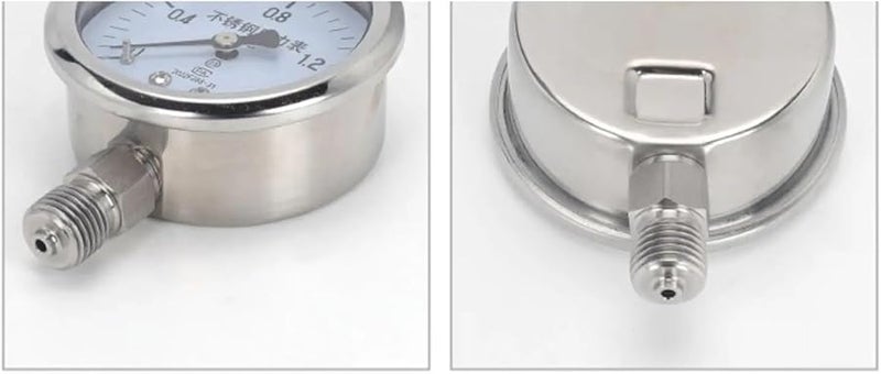 مقياس البخار ذو الضغط السالب بالتفريغ الشعاعي من الفولاذ المقاوم للصدأ Y60BF 0 0 6 ميجا باسكال 6 كجم - Image 4