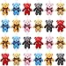 AMENON 24 Packs Mini Teddy Bear Toy Plush Stuffed Bear Keychains for Kids Girls Boys Small Stuffed Animal Bulk for Kids Easter Basket Stuffers Carnival Prizes School Gifts Party Favor Goodie Bag - Image 3