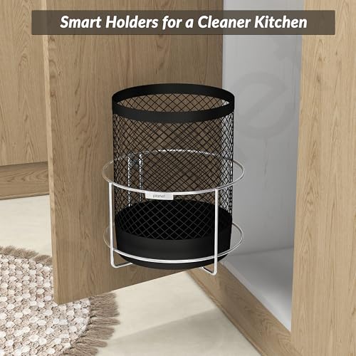 Planet Stainless Steel Detergent and Dustbin Stand Holder/Wall Mounted Under Sink Garbage Bin Storage Rack for Bathroom and Modular Kitchen/Dustbin Under Sink/Bathroom Shelf - Image 4