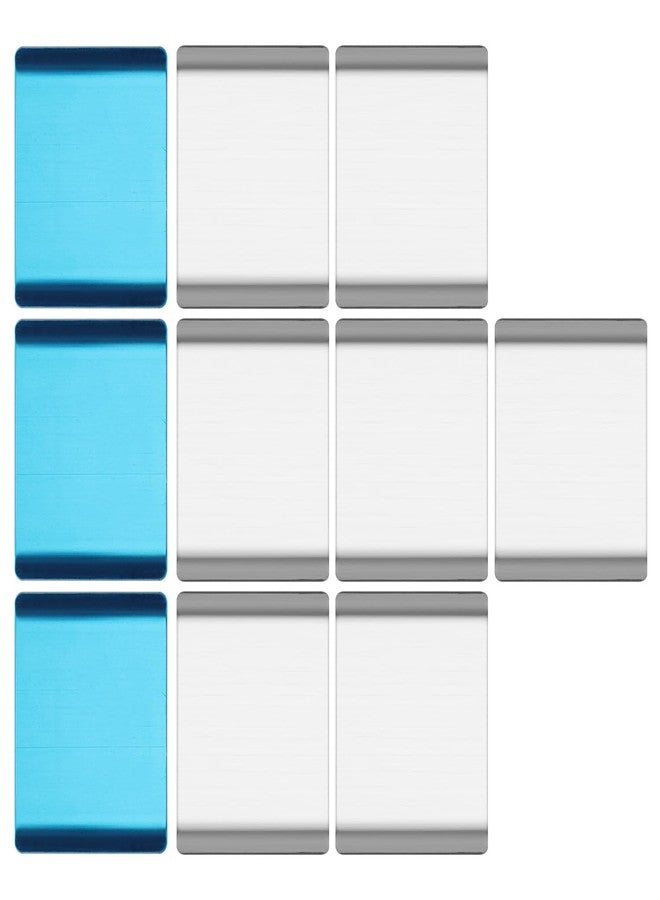 XIHIRCD 10pcs Under Cabinet Light Magnetic Strip, Replacement Magnetic Strips Lights Self Adhesive Magnet Sticky Stickers Tape for Cabinet Lights Parking Number Plate - Image 1