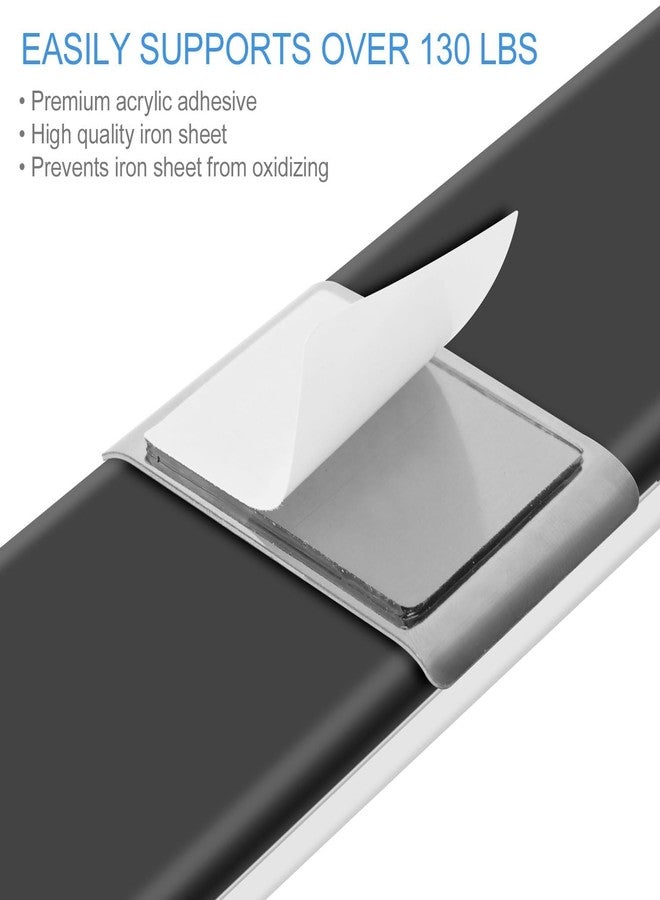 XIHIRCD 10pcs Under Cabinet Light Magnetic Strip, Replacement Magnetic Strips Lights Self Adhesive Magnet Sticky Stickers Tape for Cabinet Lights Parking Number Plate - Image 5