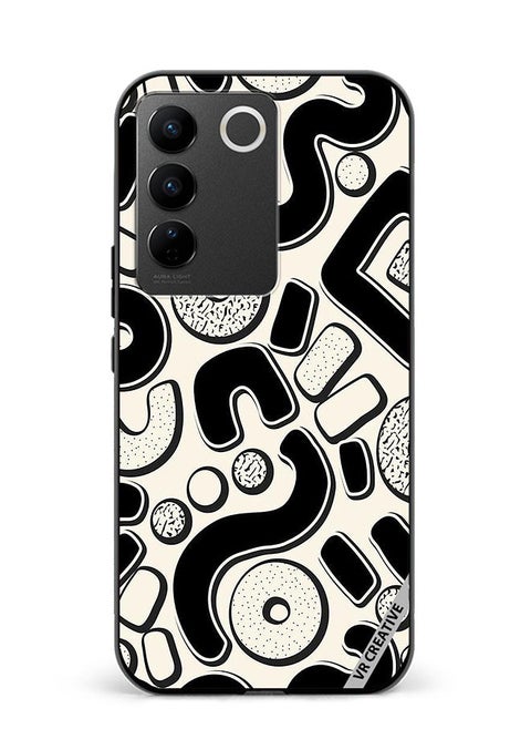 Protective Case Cover For Vivo V27 Pro Donuts Design  Multicolour