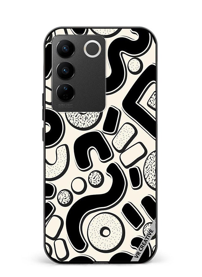 VR CREATIVE - Protective Case Cover For Vivo V27 Pro Donuts Design  Multicolour - Image 1