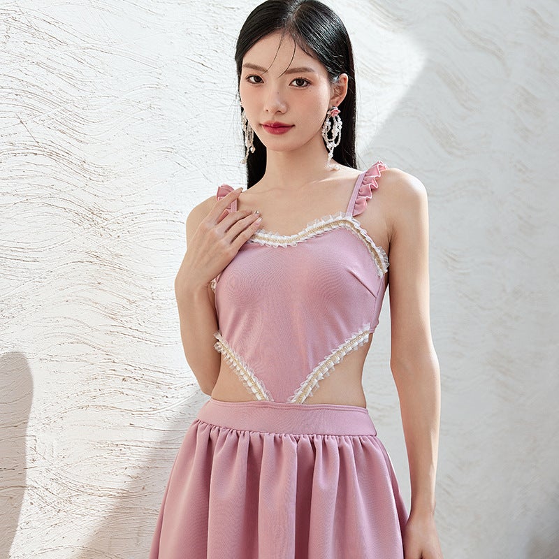Small Fresh Girl Net Red Fashion Surfing Spring Skirt One-Piece Flat Angle A Generation Of Hair - Image 4