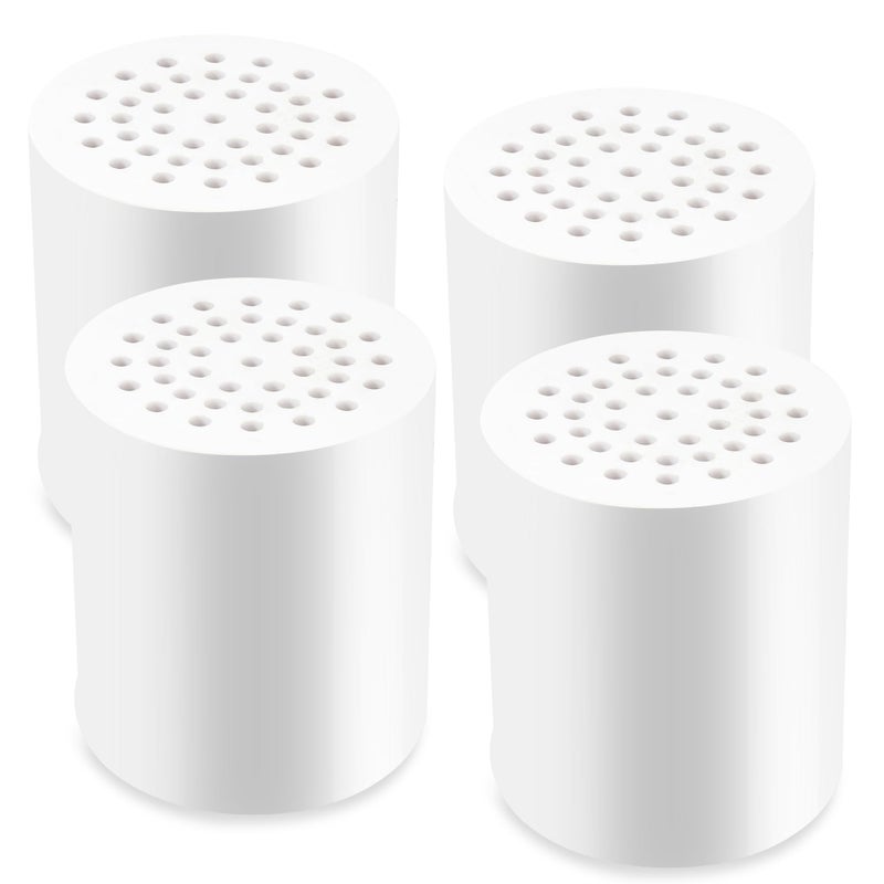 Tnnluku 4 Pack 20 Stage Shower Head Filter, Shower Filter Replacement Cartridge for Hard Water, Universally Compatible With Any Similar Design, High Output, Clean and Softener Water - Image 1