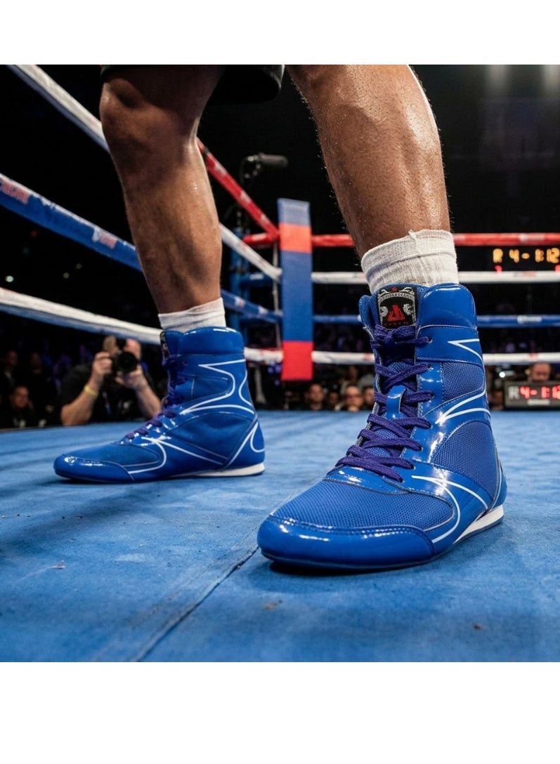 سبال ملاكمة أحذية كمال الاجسام مصارعة يقاتل أحذية مريحة حركة ارتفاع الجر رياضة حذاء للتدريب مواي تاي رفع الأثقال معدات رياضية المشي جري الصالة الرياضية - Image 4