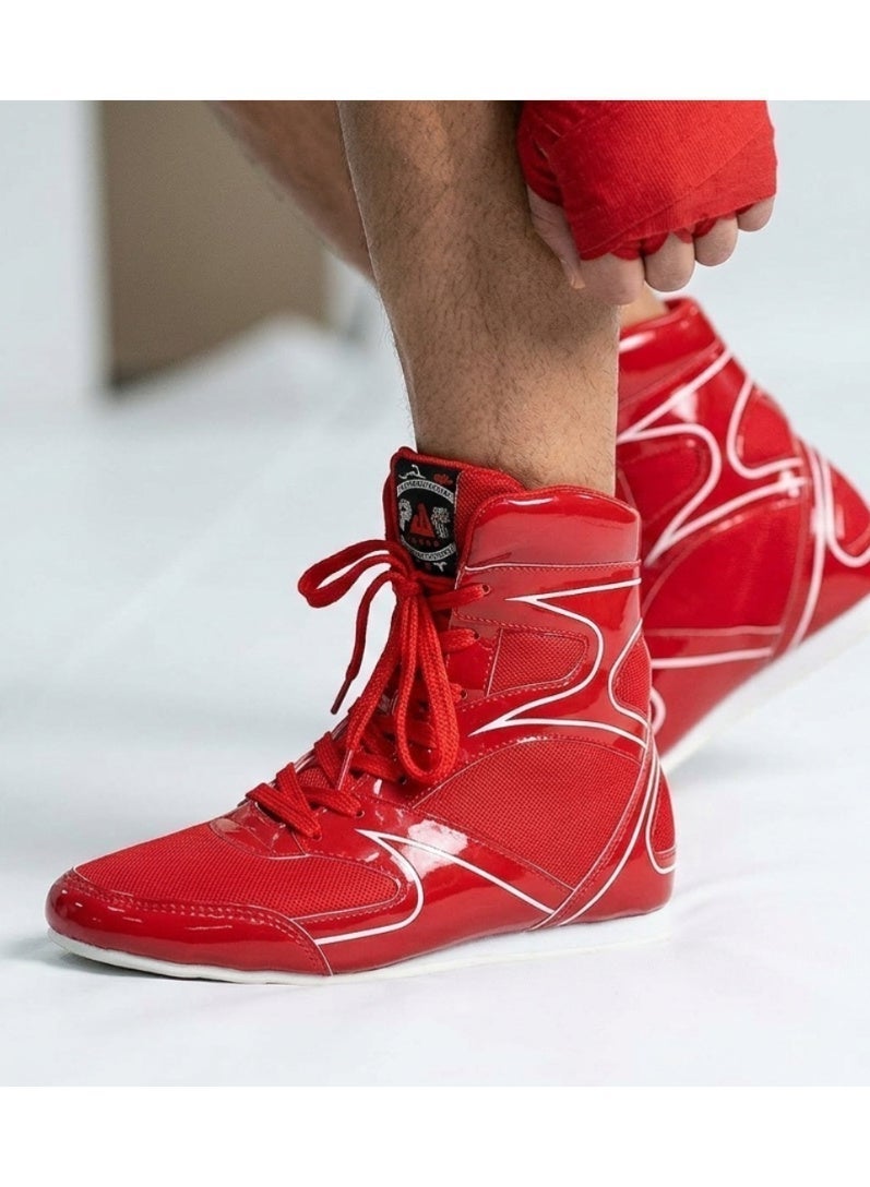 سبال ملاكمة أحذية كمال الاجسام مصارعة يقاتل أحذية مريحة حركة ارتفاع الجر رياضة حذاء للتدريب مواي تاي رفع الأثقال معدات رياضية المشي جري الصالة الرياضية - Image 1