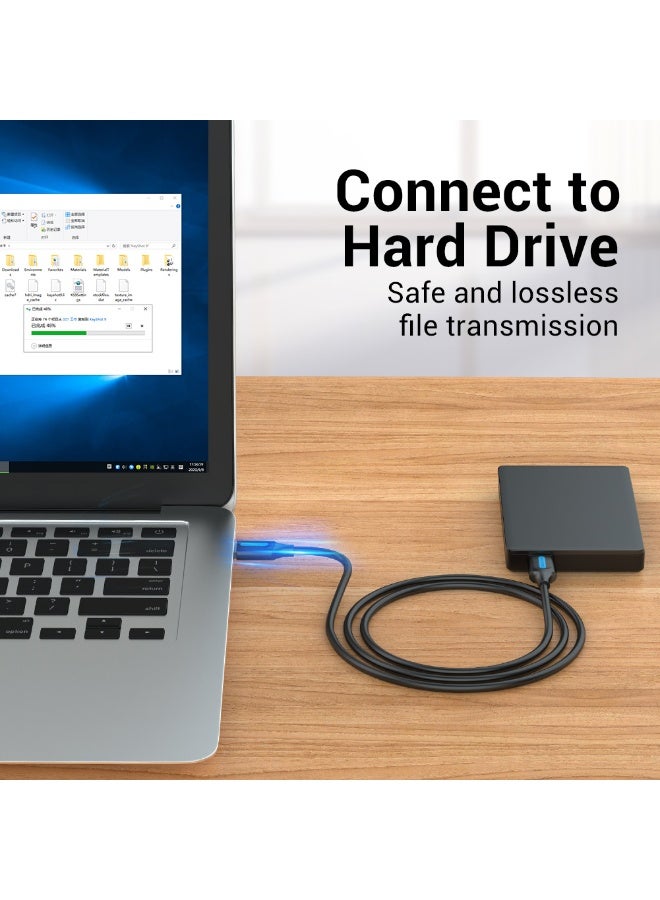 VENTION USB 2.0 A Male to A Male  Cable 0.25M Black PVC Type Model # COJBC - Image 4