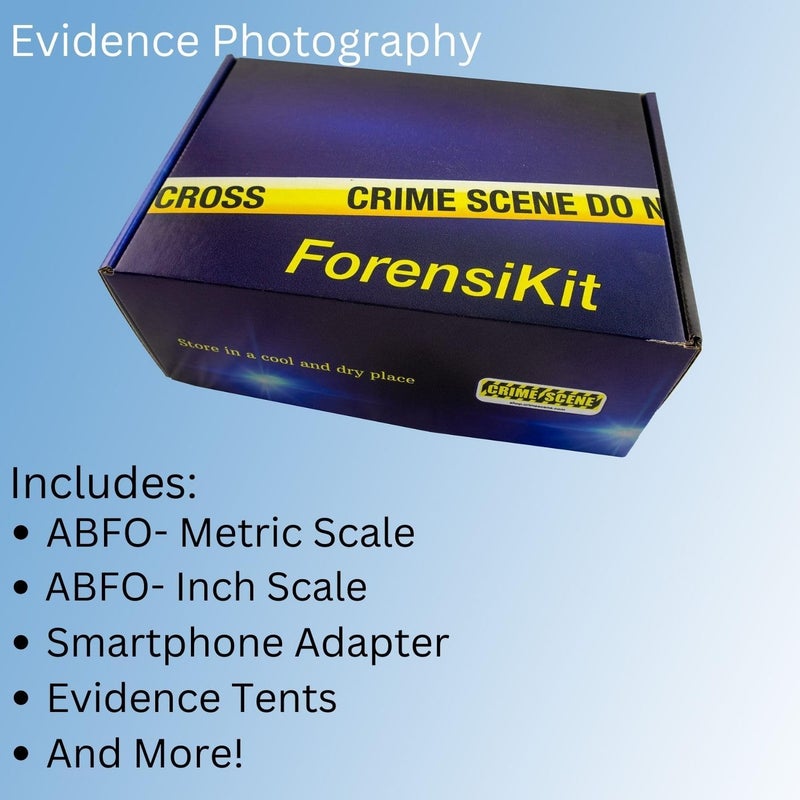 Crime Scene مجموعة التصوير الجنائي Evidence Photography ForensiKit استكشاف تقنيات المعالجة - Image 2