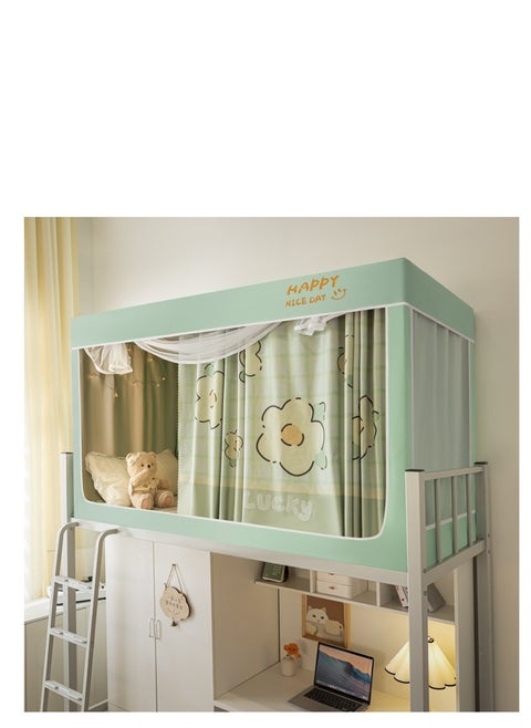 Bed Canopy Tents Curtain Blackout Curtain Single Bed Tent Curtain Student Shading Cloth Bed Canopy Mosquito Net Student Sleep Privacy Protection