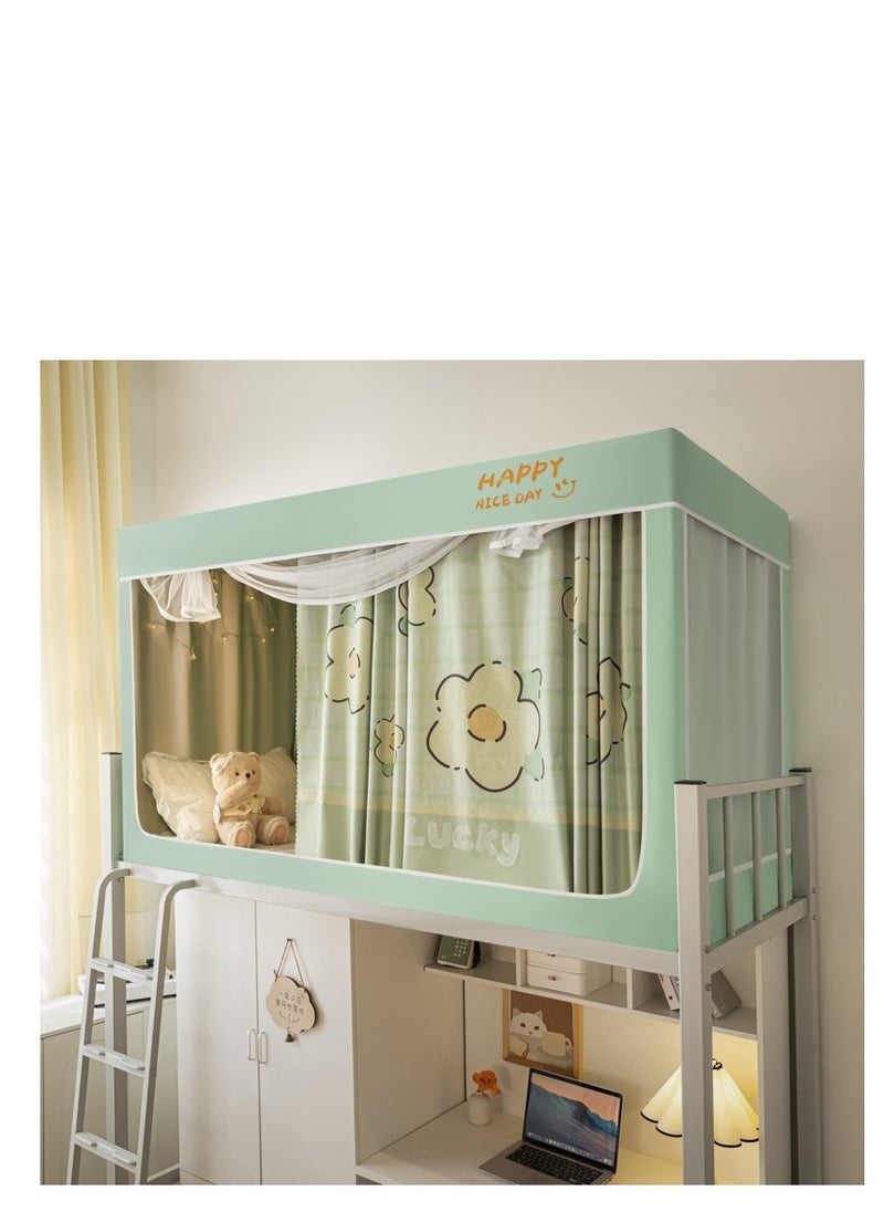 Y&D Bed Canopy Tents Curtain Blackout Curtain Single Bed Tent Curtain Student Shading Cloth Bed Canopy Mosquito Net Student Sleep Privacy Protection  - Image 1